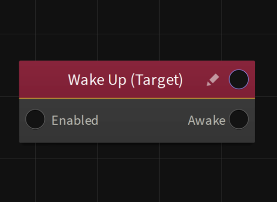 Wake Up (Target), a free node for Buildbox 3
