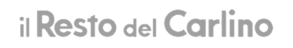 Logo in bianco e nero del quotidiano Il Resto Del Carlino