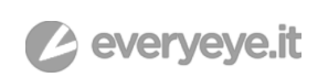 Logo in bianco e nero del sito everyeye.it